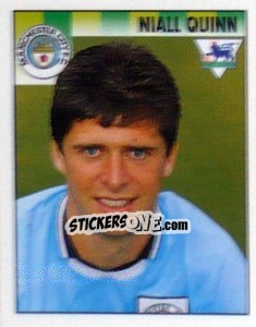 Figurina Niall Quinn - Premier League Inglese 1994-1995 - Merlin