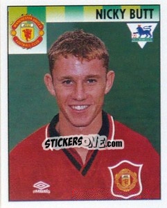Sticker Nicky Butt - Premier League Inglese 1994-1995 - Merlin