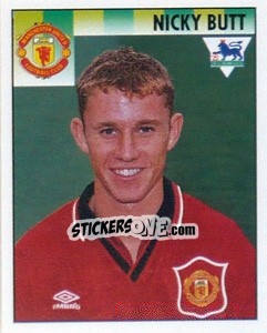 Figurina Nicky Butt - Premier League Inglese 1994-1995 - Merlin