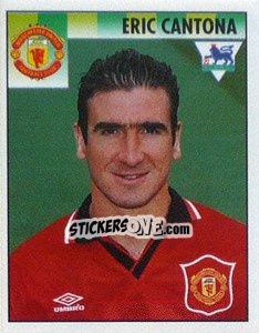 Sticker Eric Cantona - Premier League Inglese 1994-1995 n. 308 - Merlin