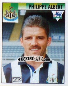 Sticker Philippe Albert - Premier League Inglese 1994-1995 - Merlin