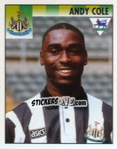 Cromo Andy Cole - Premier League Inglese 1994-1995 - Merlin
