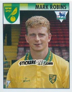 Cromo Mark Robins - Premier League Inglese 1994-1995 - Merlin