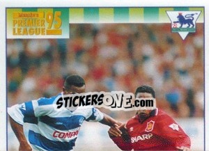 Sticker Les Ferdinand (Action 1/2) - Premier League Inglese 1994-1995 n. 407 - Merlin