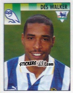 Sticker Des Walker - Premier League Inglese 1994-1995 - Merlin