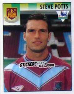 Sticker Steve Potts - Premier League Inglese 1994-1995 - Merlin