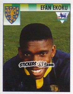 Sticker Efan Ekoku - Premier League Inglese 1994-1995 - Merlin