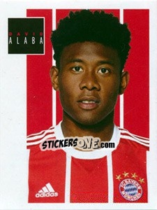 Sticker David Alaba - FC Bayern München 2017-2018 - Panini