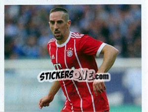 Sticker Franck Ribery (puzzle 1) - FC Bayern München 2017-2018 n. 99 - Panini
