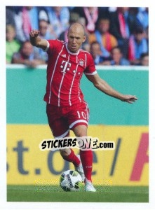 Sticker Arjen Robben - FC Bayern München 2017-2018 n. 104 - Panini
