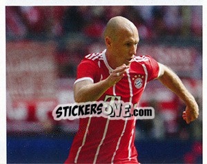 Sticker Arjen Robben (puzzle 1) - FC Bayern München 2017-2018 n. 105 - Panini