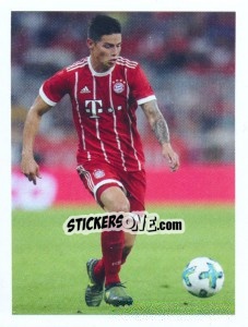 Sticker James Rodriguez - FC Bayern München 2017-2018 n. 108 - Panini