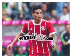 Sticker James Rodriguez (puzzle 1) - FC Bayern München 2017-2018 - Panini