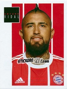Sticker Arturo Vidal - FC Bayern München 2017-2018 n. 119 - Panini