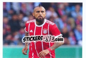 Sticker Arturo Vidal (Puzzle 1) - FC Bayern München 2017-2018 n. 123 - Panini
