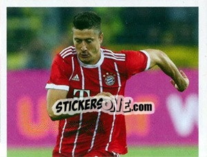 Sticker Robert Lewandowski (puzzle 1) - FC Bayern München 2017-2018 - Panini