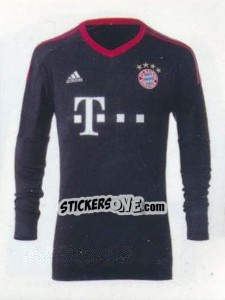 Sticker Trikot Torwart - FC Bayern München 2017-2018 n. 16 - Panini