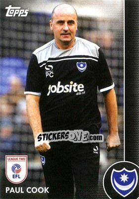 Cromo Paul Cook - Portsmouth FC 2016-2017 - Topps