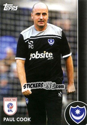 Sticker Paul Cook - Portsmouth FC 2016-2017 n. M - Topps