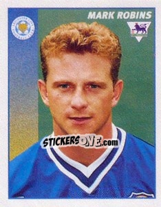 Figurina Mark Robins - Premier League Inglese 1996-1997 - Merlin