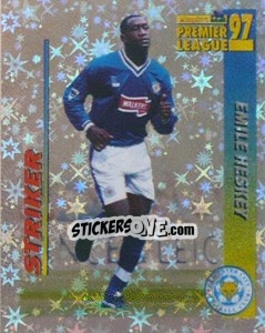 Figurina Emile Heskey (Striker) - Premier League Inglese 1996-1997 - Merlin