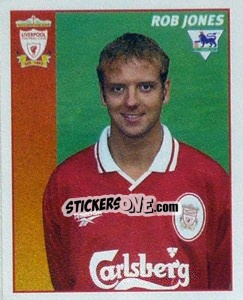 Figurina Rob Jones - Premier League Inglese 1996-1997 - Merlin