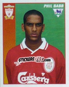 Figurina Phil Babb - Premier League Inglese 1996-1997 - Merlin