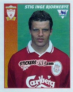 Sticker Stig Inge Bjornebye - Premier League Inglese 1996-1997 - Merlin