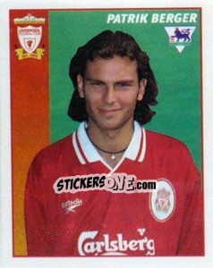 Cromo Patrik Berger - Premier League Inglese 1996-1997 - Merlin