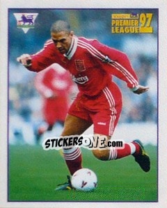 Figurina Stan Collymore (Liverpool) - Premier League Inglese 1996-1997 - Merlin