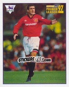 Sticker Eric Cantona (Manchester United) - Premier League Inglese 1996-1997 n. 263 - Merlin