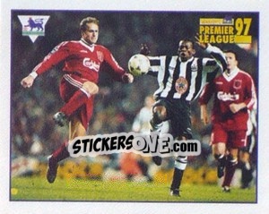 Cromo John Scales (Liverpool) - Premier League Inglese 1996-1997 - Merlin