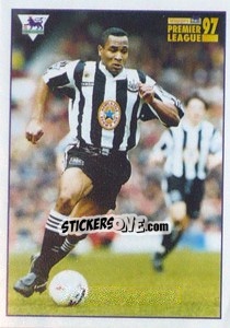 Sticker Les Ferdinand (Newcastle United) - Premier League Inglese 1996-1997 n. 265 - Merlin