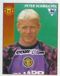 Figurina Peter Schmeichel - Premier League Inglese 1996-1997 - Merlin