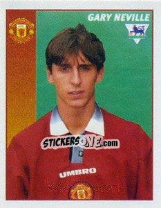 Sticker Gary Neville - Premier League Inglese 1996-1997 n. 284 - Merlin