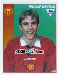 Sticker Phil Neville - Premier League Inglese 1996-1997 - Merlin