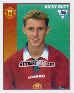 Figurina Nicky Butt - Premier League Inglese 1996-1997 - Merlin