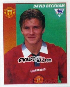 Cromo David Beckham - Premier League Inglese 1996-1997 - Merlin