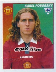 Sticker Karel Poborsky - Premier League Inglese 1996-1997 - Merlin