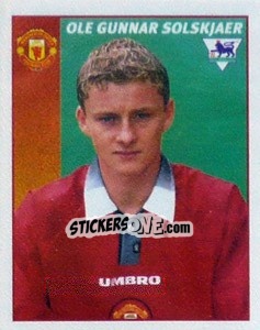 Sticker Ole Gunnar Solskjaer - Premier League Inglese 1996-1997 - Merlin