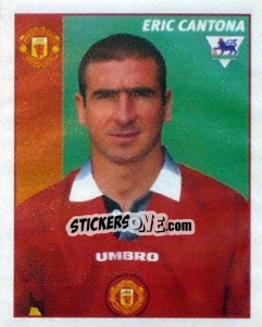 Sticker Eric Cantona - Premier League Inglese 1996-1997 n. 295 - Merlin
