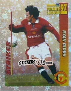 Sticker Ryan Giggs (Striker) - Premier League Inglese 1996-1997 n. 301 - Merlin