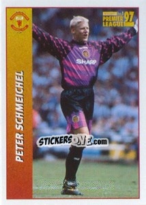 Sticker Peter Schmeichel (Keeper) - Premier League Inglese 1996-1997 n. 302 - Merlin