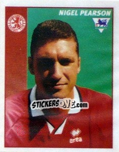 Sticker Nigel Pearson - Premier League Inglese 1996-1997 - Merlin