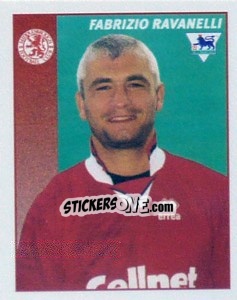 Figurina Fabrizio Ravanelli - Premier League Inglese 1996-1997 - Merlin