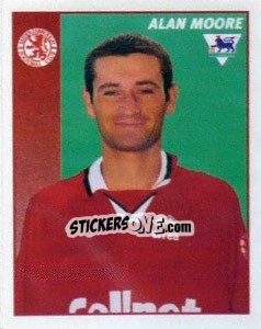 Sticker Alan Moore - Premier League Inglese 1996-1997 - Merlin
