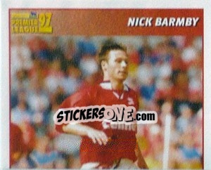 Sticker Nick Barmby (International Player - 1/2) - Premier League Inglese 1996-1997 - Merlin