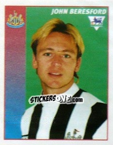 Cromo John Beresford - Premier League Inglese 1996-1997 - Merlin