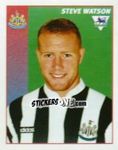 Figurina Steve Watson - Premier League Inglese 1996-1997 - Merlin