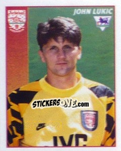 Sticker John Lukic - Premier League Inglese 1996-1997 - Merlin
